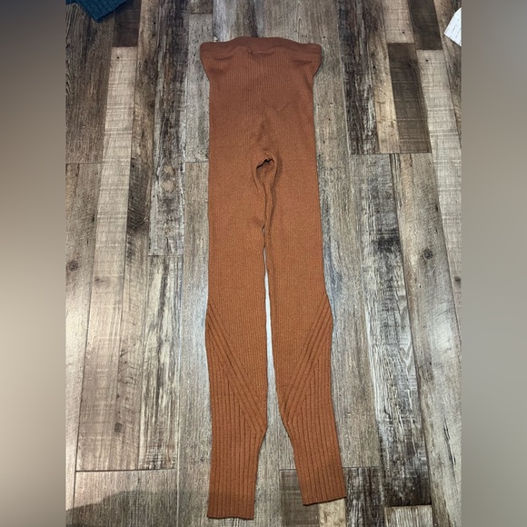 VARLEY NWT Macado Rib Knit Legging in Tortoise Shell Size Small - Picture 6 of 7